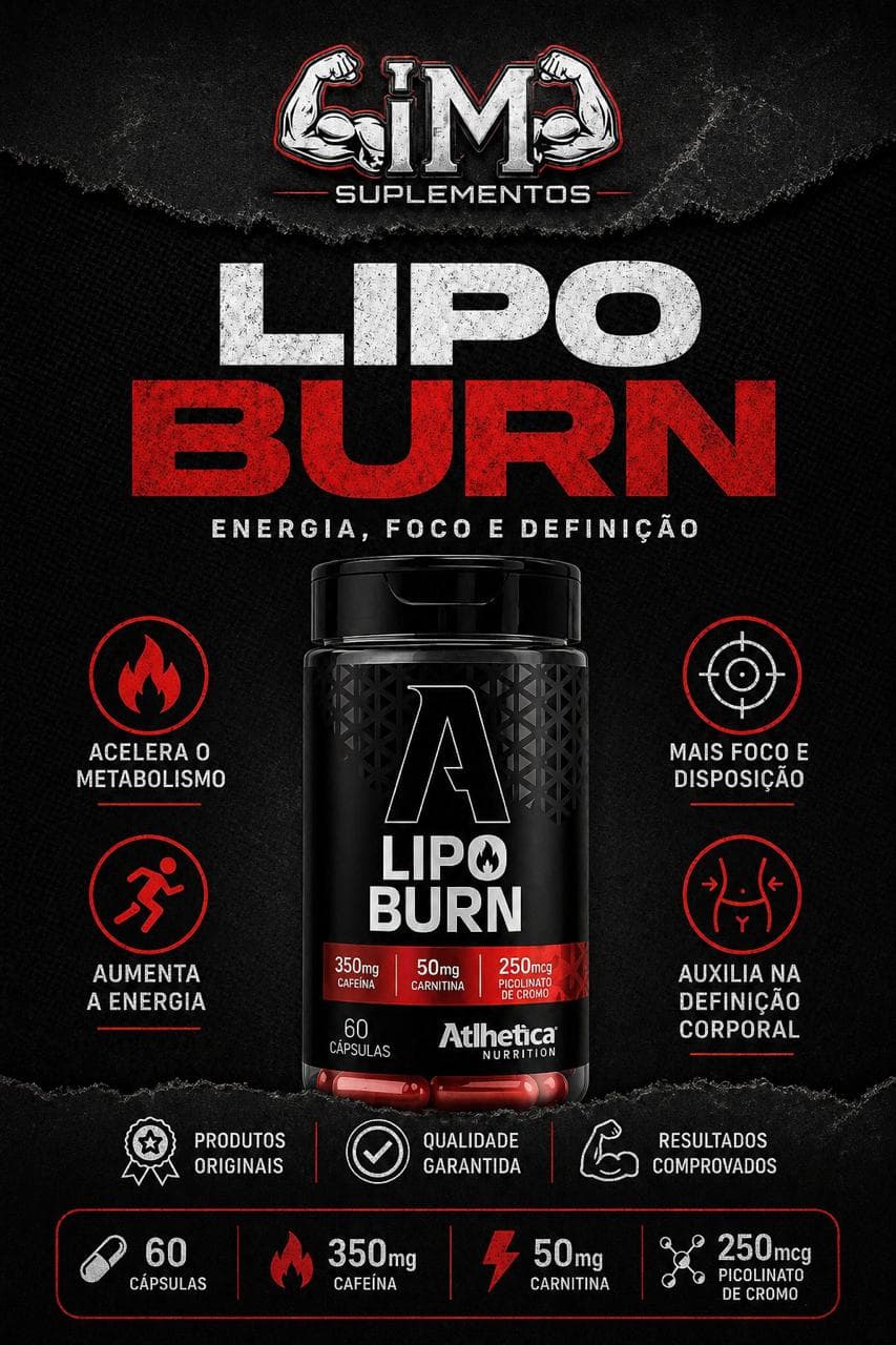 LipoBurn TermogÃªnico 60 cÃ¡ps