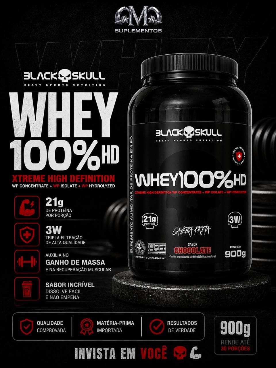 Whey 100HD Chocolate 900g