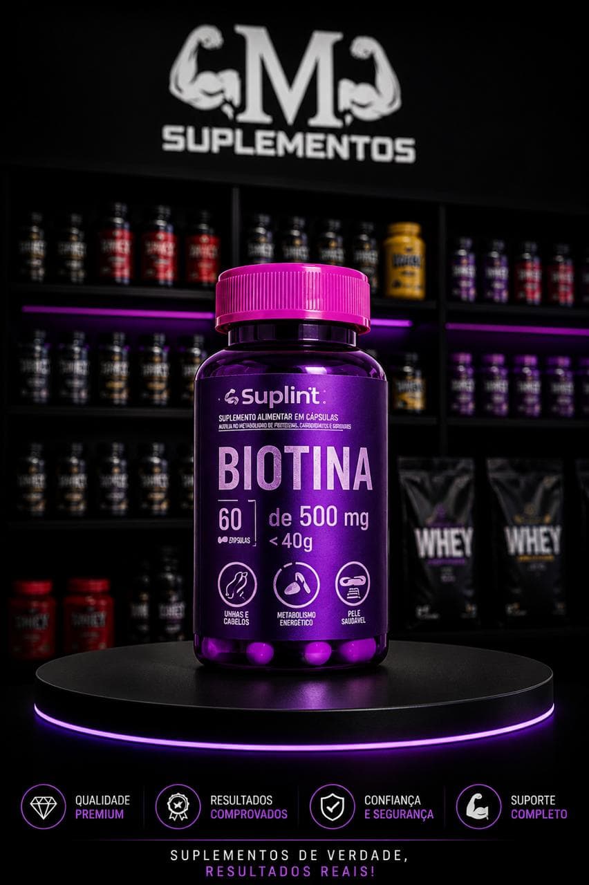 Biotina 500mg 60 cÃ¡ps